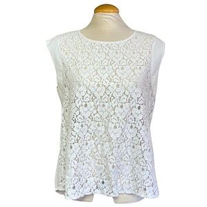 Women’s Large Cynthia Rowley White Lace Top